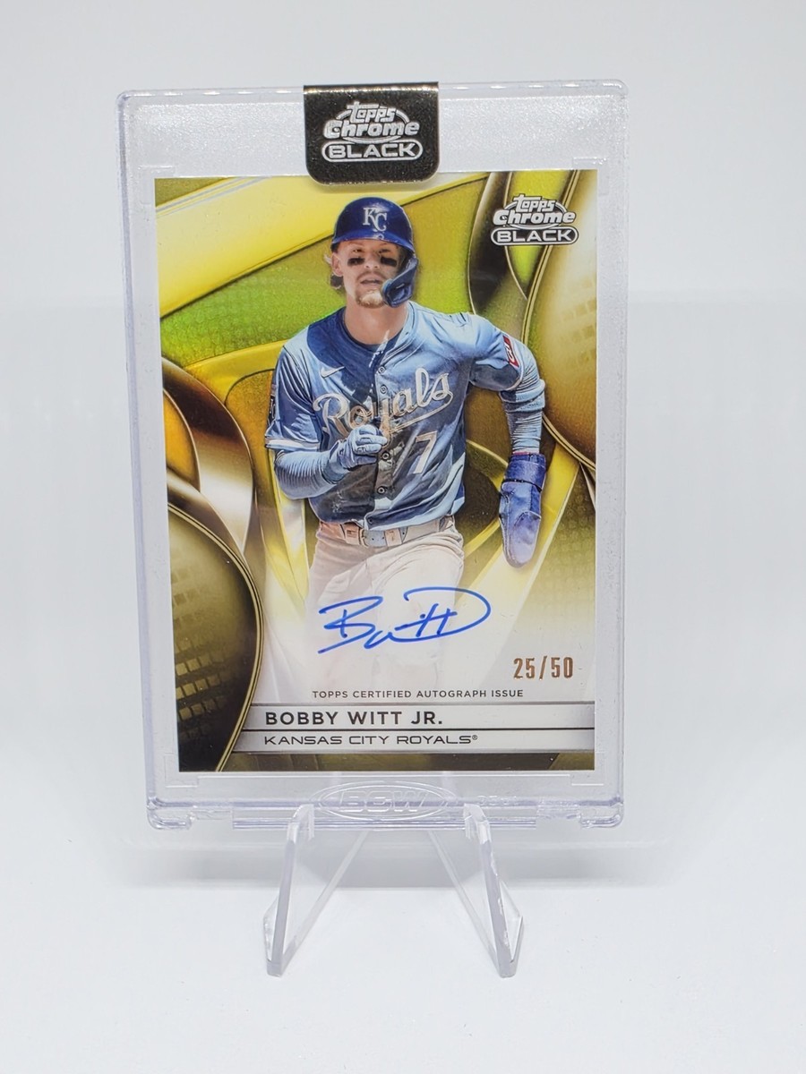 2025 Topps Chrome Black - Bobby Witt Jr. Auto Gold Refractor