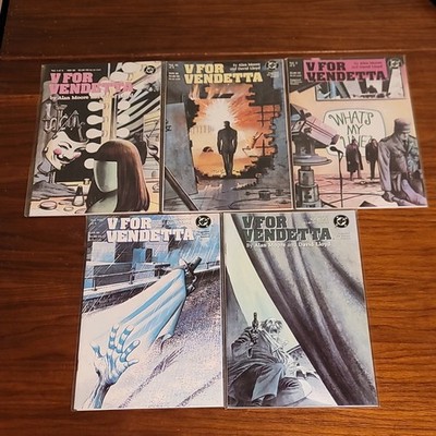 DC Comics V for Vendetta 10-Issue Comic NM Condition Alan Moore David Lloyd