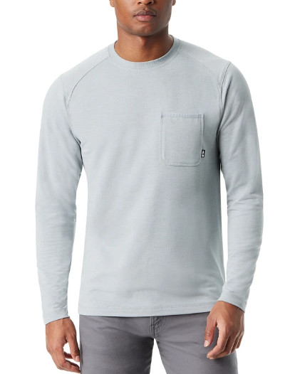 Мужская футболка с длинным рукавом Bass Outdoor Men Regular fit, серая однотонная рубашка XL