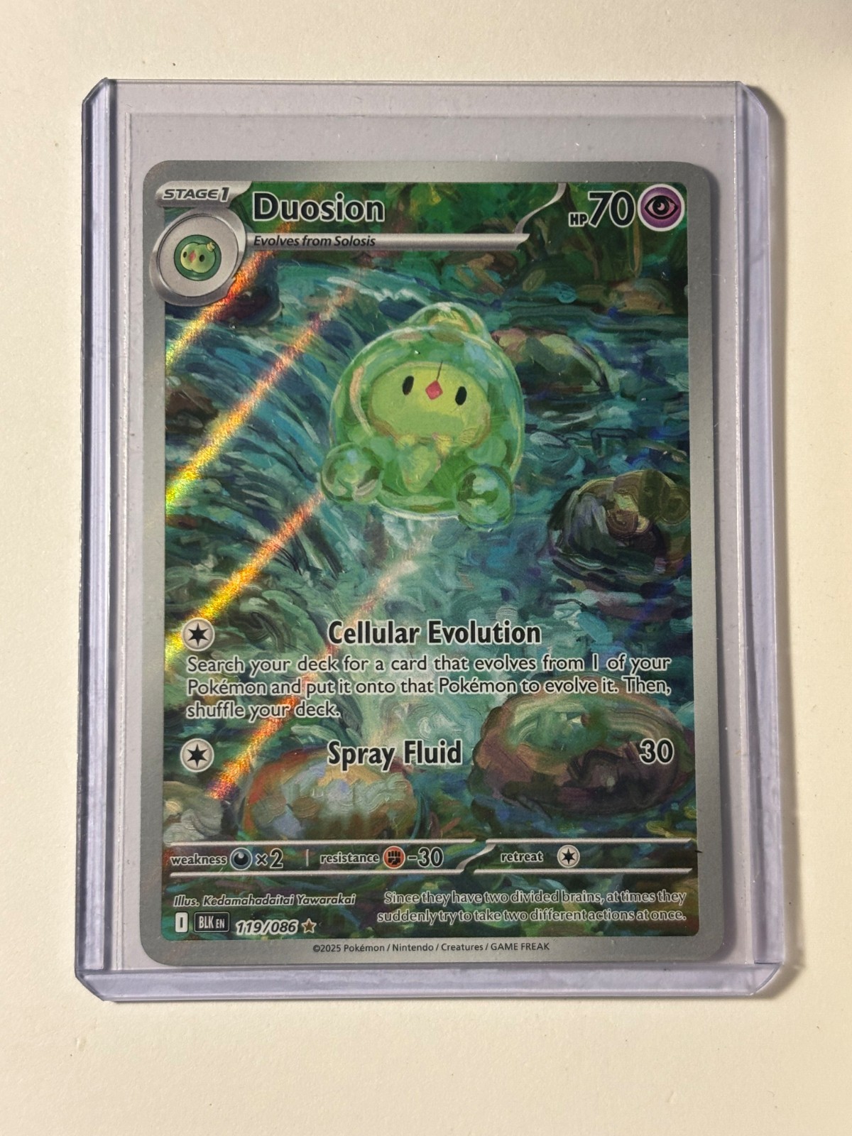 2025 POKEMON BLACK BOLT DUOSION ILLUSTRATION RARE 119/086