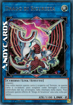 SICHERHEITSDRACHE (Security Dragon) Ultra R Silber   BLC1 IT043   1Ed   Yugioh