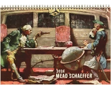 2026 Wall Calendar (12pg) Captain Blood Pirates Vintage Art by Schaeffer