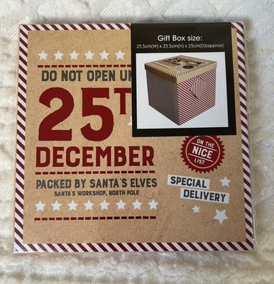 *Nagelneu* Extra große Weihnachtsgeschenkbox mit Deckel - auf der schönen Liste