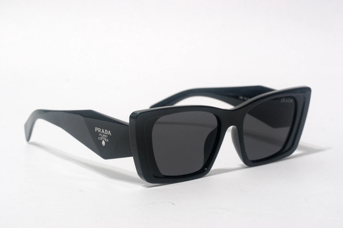 美品 PRADA レディース SPR230 キャッツアイ サングラス Blk/黒 PRADA（プラダ） サングラス SPR A02 レディース キャットアイ型 セル