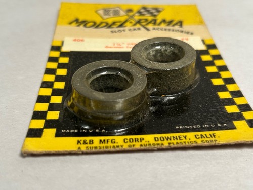 SEALED Vtg K&B Model Rama #406 Slot Car 1-1/8” German Formula Slick Tires (A4) - Picture 4 of 5