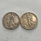2 Walking Liberty Half Dollar (1916-1947) 90% Silver LOT D