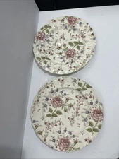 Johnson Bros Rose Chintz Made In England (Older) Set Of 2 Dinner Plates 10” D