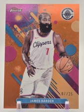 2025-26 Topps Finest James Harden #78 Clippers Orange Common /25
