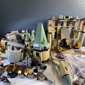 Lego Harry Potter 2001 Hogwarts Castle #4709 Complete Instructions Box And Ads