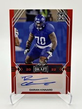 2022 Leaf Draft - Autographs Darian Kinnard #BA-DK1 Red (AU, RC)