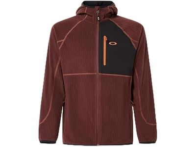 Oakley バーガンディ ジャケット Oakley Mens Vista Full Zip Recycled Jacket Grenache Burgundy Size