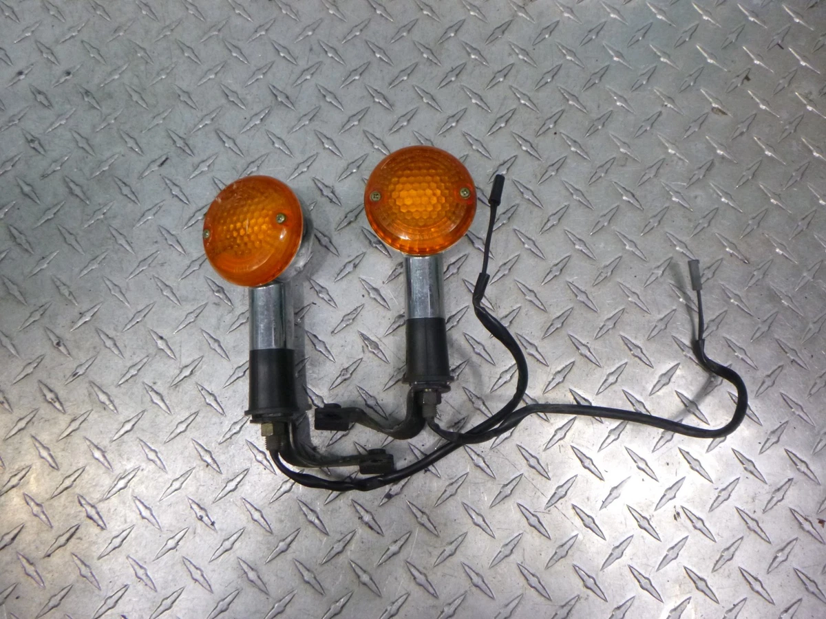 2x Bullet Amber Turn Signal Lights For Suzuki Boulevard C109R C50 S 40
