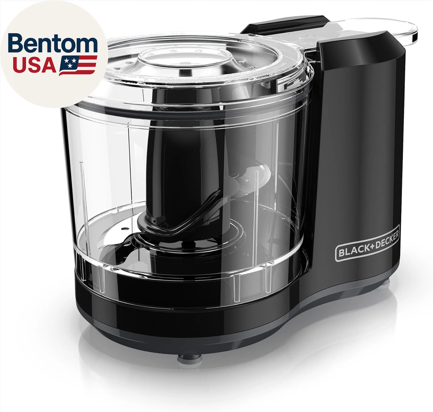 1.5-Cup Electric Food Chopper, One Touch Pulse, 150W Motor, Stay-Sharp Blade, Di