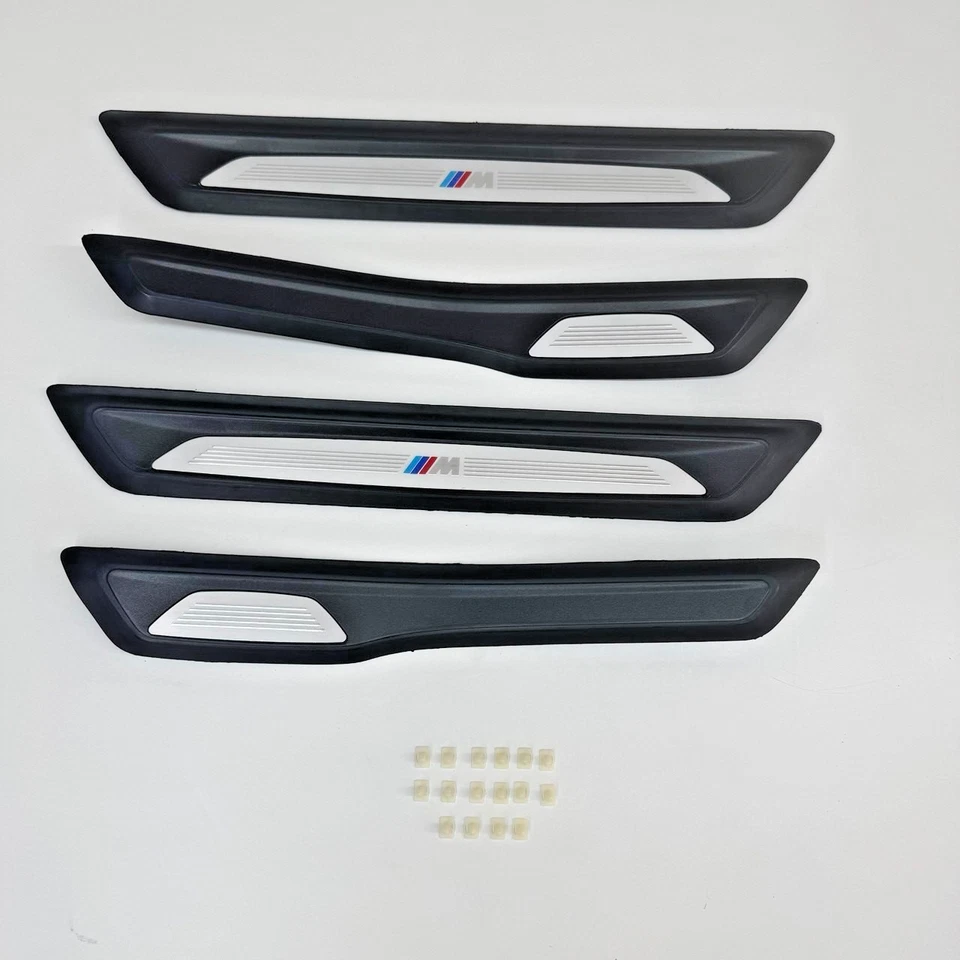 Door Sill Cover Protector Plate Set For BMW F30 - M3 ( 2012-18 ) 51477263313 51 - Imagem 2 de 4