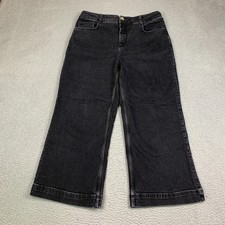 Anthropologie Pilcro The Skipper Jeans Womens 32 High Rise Crop Wide Leg Denim