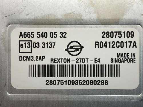 Centralita de motor SsangYong Rexton A6655400532 R0412C017A 28075109 - Picture 3 of 4