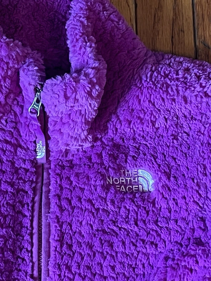 Chaqueta acolchada polar The North Face púrpura magenta mediana 10 12 para niñas - ¡Leer! Foto 4 de 4