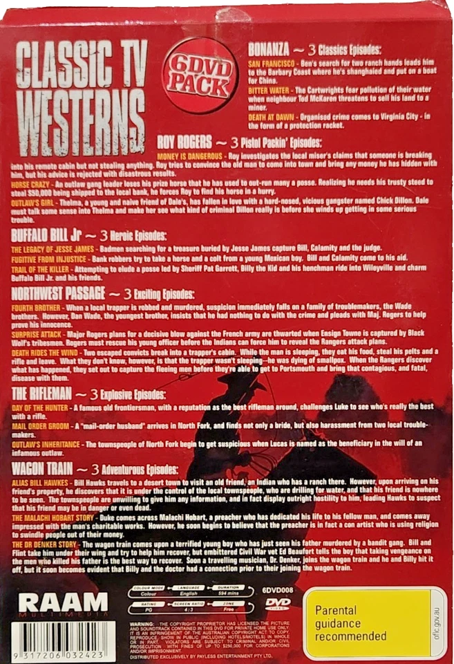 CLASSIC TV WESTERNS - 6 DVDs - Image 2 of 3