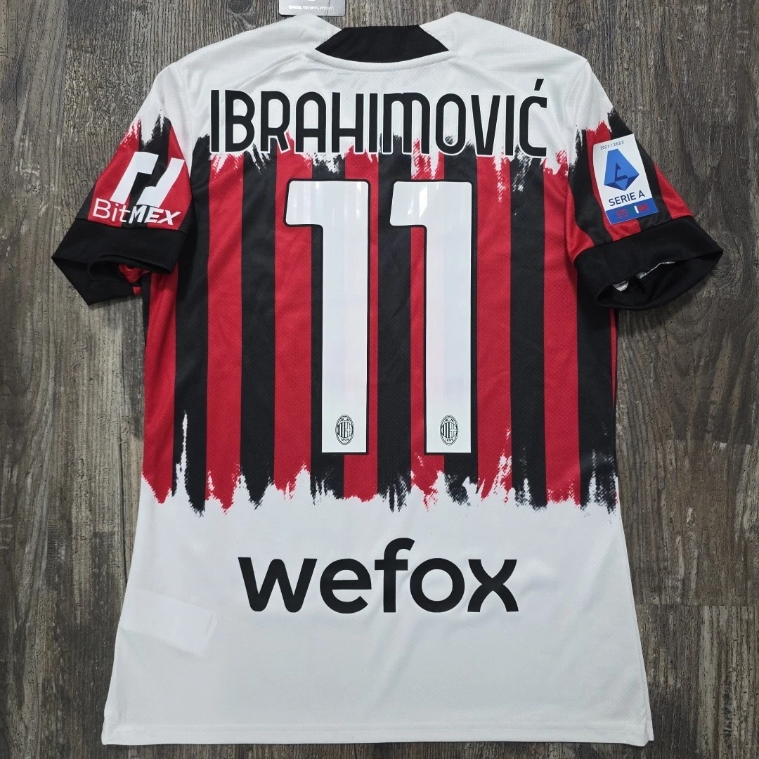 Zlatan Ibrahimovic AC Milan White International Club Soccer Fan