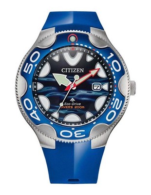 CITIZEN Promaster Marine BN0238-02L Eco-Drive Diver Herren-Taucheruhr Orca blau