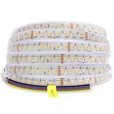 SuperlightingLED Densest 560 LED 5-in-1 Outdoor RGBWW Strip Light 24V IP67