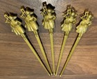 Vintage Seagram’s 100 Gold PIPERS Scotch Original Swizzle/Stir Stick - Set Of 5 — photo 6