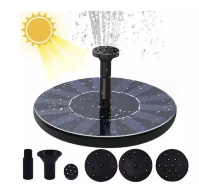 Fontana Solare 2,5W Pompa per Laghetto DIY con Tubo dell'acqua da 1,2 m Fontana Solare 2,5W Pompa per Laghetto DIY con Tubo dell'acqua da 1,2 m