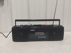 Sanyo M7024A Radio, Cassette, Recorder 2 Way Speakers w/Power Cord #1826