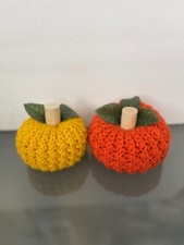 Hand Crocheted Textured Stuffed Pumpkin - Home Decor - Halloween - Thanksgiving