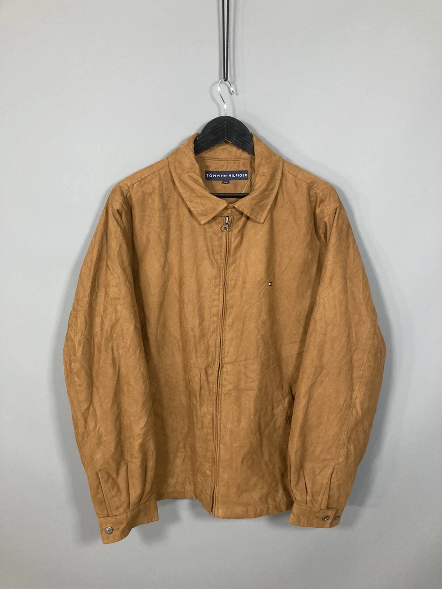 Tommy hilfiger sale suede bomber jacket