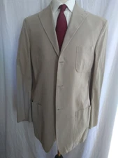 NWOT Hart Schaffner & Marx Khaki Cotton Sport Coat 42L