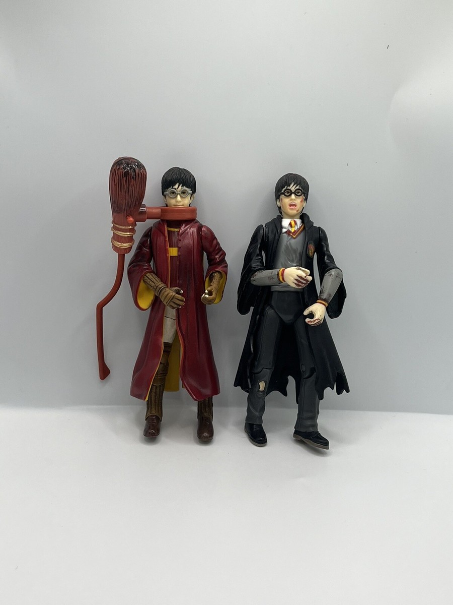 Harry potterアクションフィギュア Harry Potter Action Figure 5” Quidditch 2002 Warner Bros Magic Toy