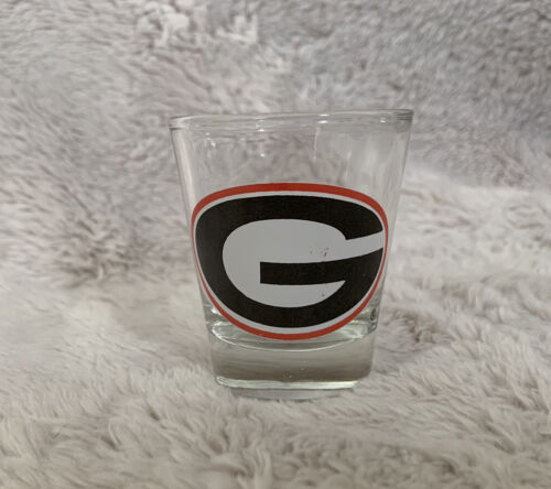 Vintage Georgia Bulldogs Shot Glass (University of Georgia).  2 1/4” Tall. - Picture 1 of 5