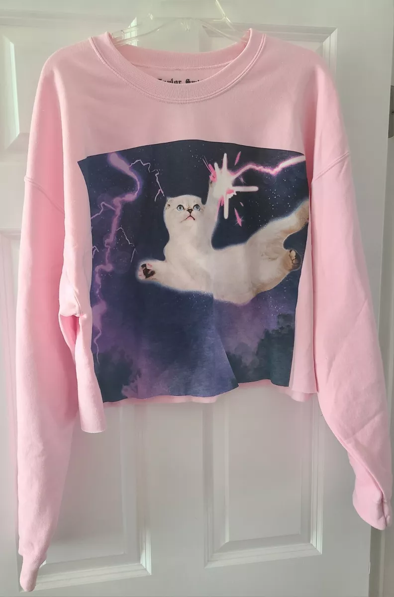Taylor swift pink cropped clearance sweatshirt