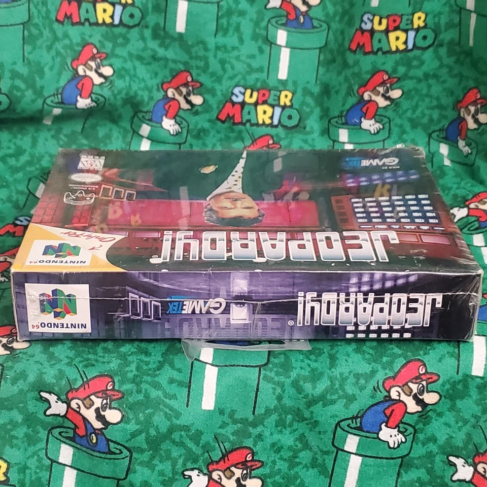 Jeopardy! Nintendo 64 1988 Factory New and Sealed Shelf Wear Torn Shrink - Image 4 of 4