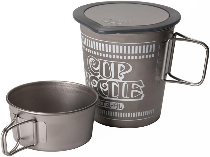 Snow Peak Nissin Cup Noodle Titanium Cooker Set 800ml Camp Snow Peak Nissin Cup Noodle Titanium Cooker Set 800ml Camp