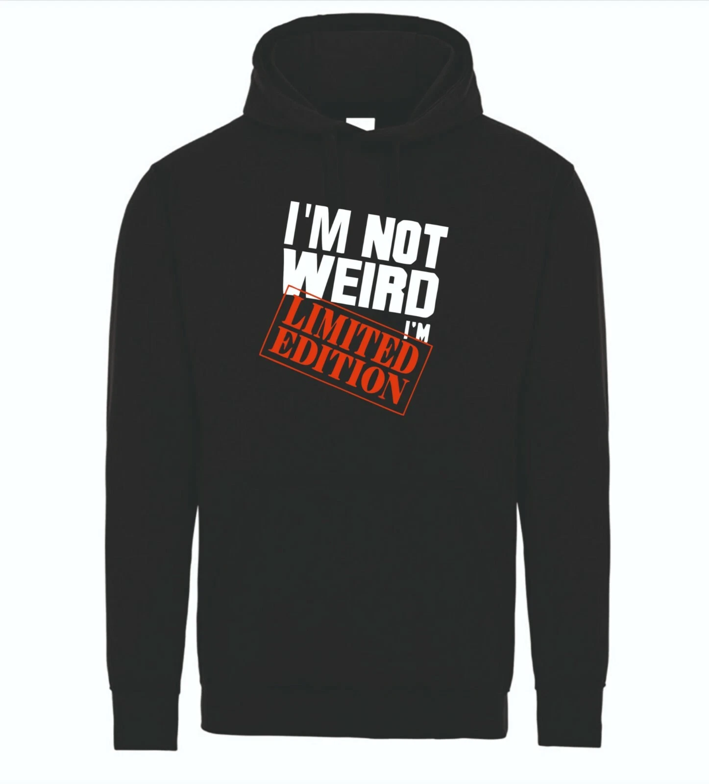 RHUDE Felpa con cappuccio I AM Not Weird I AM Edizione Limitata Divertente Slogan Unisex Uomo Donna Rude