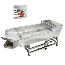 110V Full Stainless Double Layer Vibrating Screen Body No Screen Mesh Dual Motor