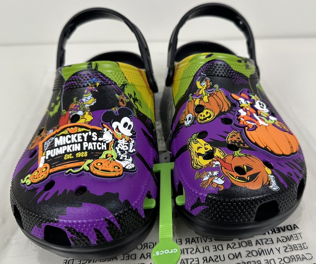 Disney Parks Halloween 2024 Mickey\'s Pumpkin Patch Adult Clogs Crocs Size 10 Disney Parks Halloween 2024 Mickey main image 4