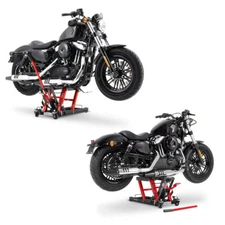 2x Lift CS Mid-Lift L Motorcycle Stand for Cruiser and Chopper red CB1136