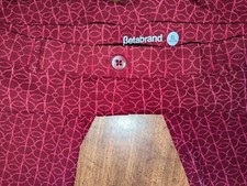 Betabrand 2 Pocket Burgundy Red Geometric Dress Yoga Pants Xl Petite