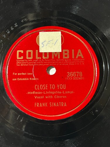 Frank Sinatra Columbia Lot (4) 78s Stella Walk Alone If I Loved You Huckle Buck - Picture 4 of 8