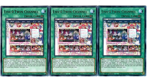 Yugioh- 3X Live Twin Channel - Rare - 1st Edition - GEIM-EN019 - Near Mint - 第 1/1 張圖片