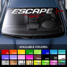 Windshield Banner Vinyl Decal Sticker Fit for Ford Escape