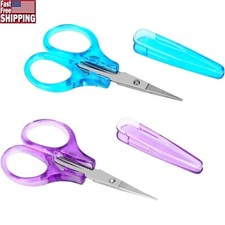 2Pcs Mini Craft Scissors Stainless Steel Precision Detail Scissors Paper Cutting