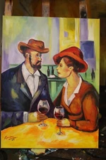 Original fine art painting - impressionism style