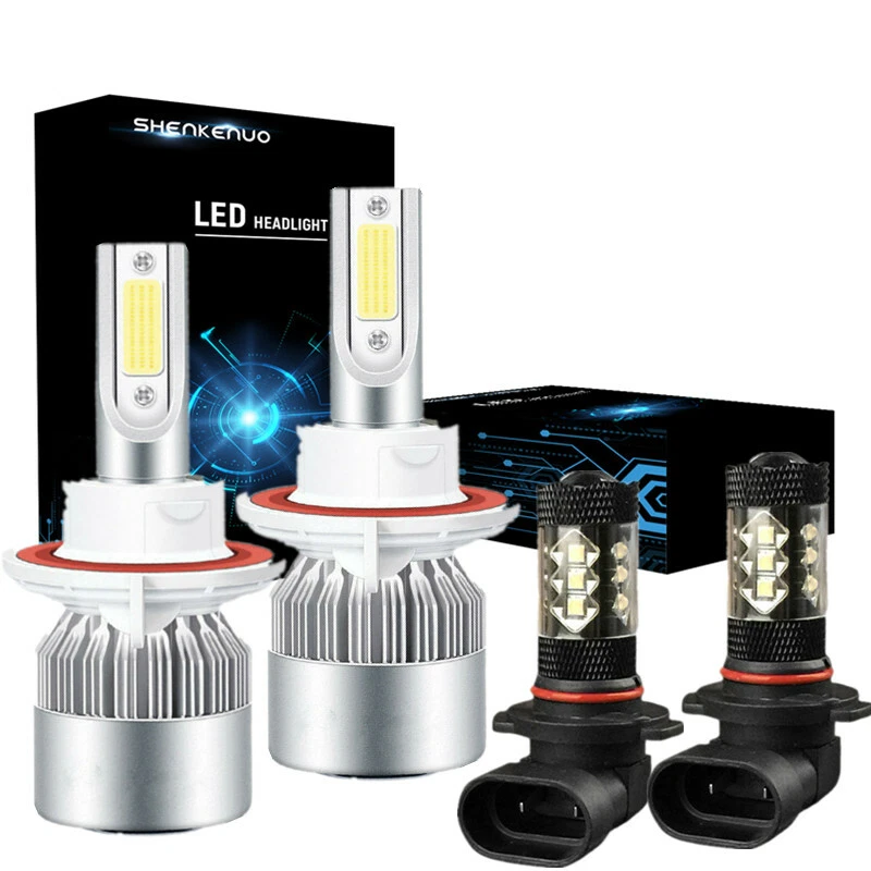 Ice Blue H13 LED Headlight Bulb 9145 H10 Fog Light for 2005-2016 Ford F250 F350 - Image 2 of 4