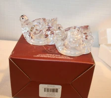 NEW LENOX FOR THE HOLYDAYS CRYSTAL DOVE SALT & PEPPER SET