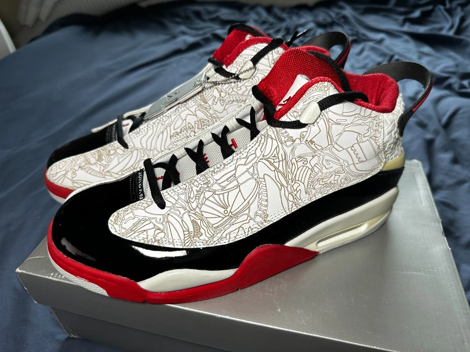 Air Jordan Dub Zero rojo universitario 2005 (311046-103) talla 10 Foto 3 de 4