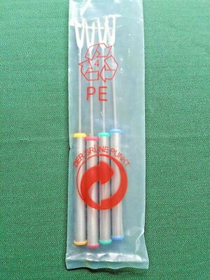4 pcs Set Fondue Cocktail Seafood Hors D'oeuvres Forks Picks ''Der Grune Punkt''